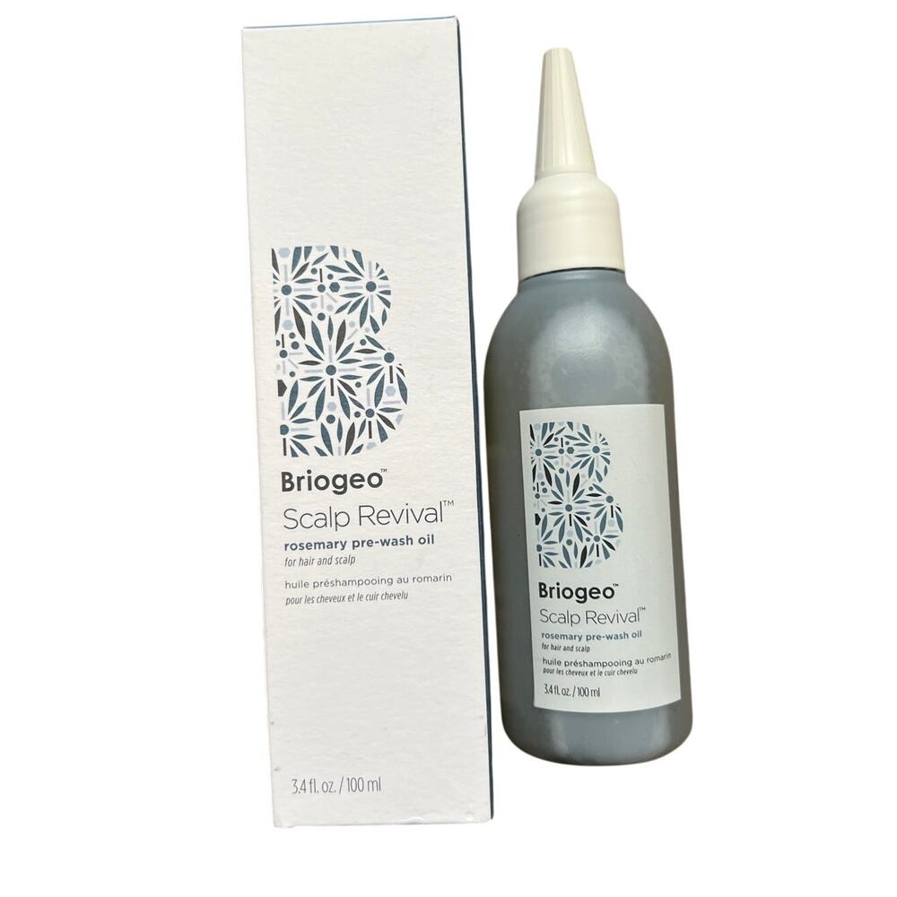 Briogeo Scalp Revival Rosemary Prewash Oil Scalp Treatment Cleansing New in Box
